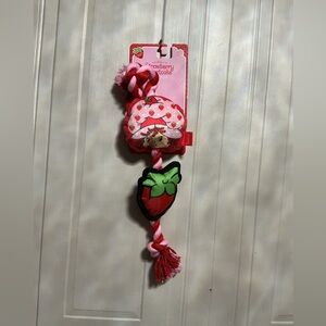 Brand New Strawberry Shortcake Clinker & Squeaky 14”Dog Toy